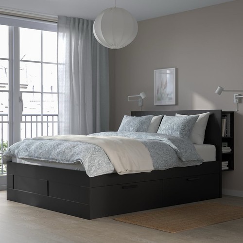 Ikea brimnes bed - frame, with